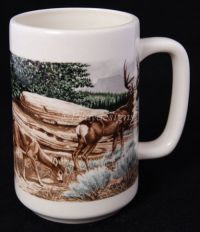 Otagiri Advantage DEER W. Ludo Scenic Tall Coffee Mug